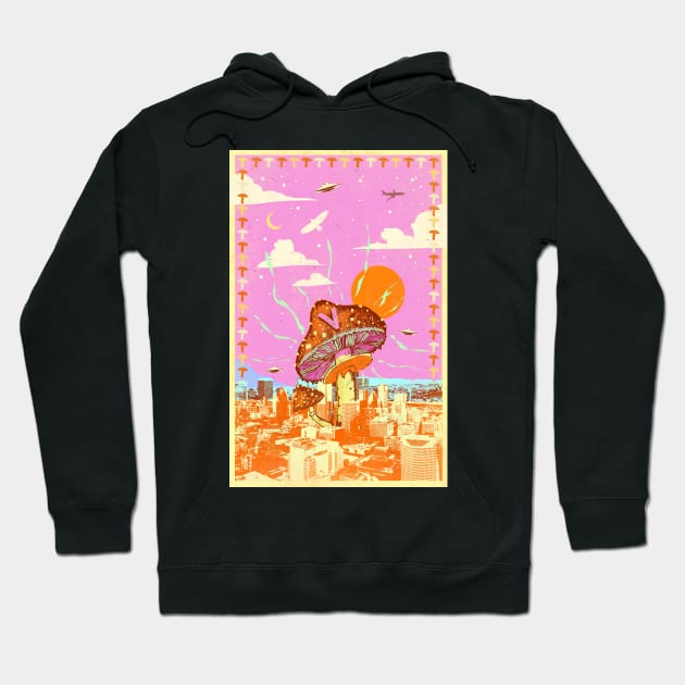 MUSHROOM CITY V Hoodie by Showdeer